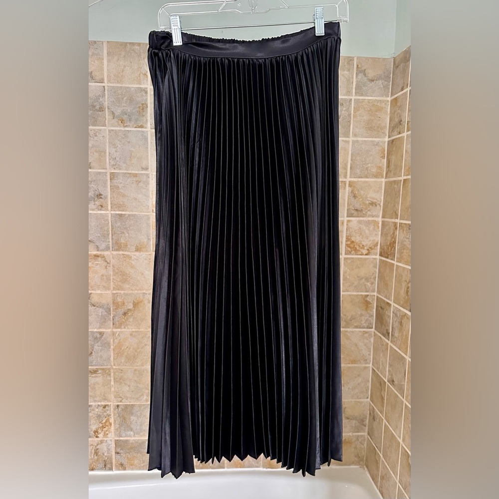 American Eagle Outfitters Elegant Black Pleated Maxi Skirt